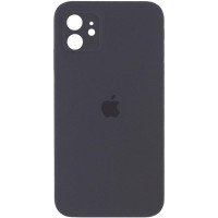 Custodia Silicone Case Square Full Camera Protective (AA) per Apple iPhone 11 (6.1) - Grigio / Dark Gray
