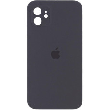 Чохол Silicone Case Square Full Camera Protective (AA) для Apple iPhone 11 (6.1) - Сірий / Dark Gray