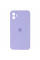 Чехол Silicone Case Square Full Camera Protective (AA) для Apple iPhone 11 (6.1) - Сиреневый / Dasheen - фото