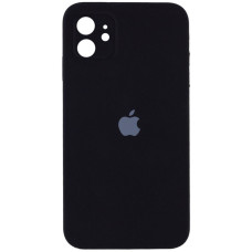 Чохол Silicone Case Square Full Camera Protective (AA) для Apple iPhone 11 (6.1) - Чорний / Black