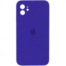 Чохол Silicone Case Square Full Camera Protective (AA) для Apple iPhone 11 (6.1) - Фіолетовий / Ultra Violet