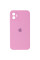 Чехол Silicone Case Square Full Camera Protective (AA) для Apple iPhone 11 (6.1) - Розовый / Light pink - фото