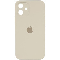 Custodia Silicone Case Square Full Camera Protective (AA) per Apple iPhone 11 (6.1) - Beige / Antique White