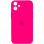 Чохол Silicone Case Square Full Camera Protective (AA) для Apple iPhone 11 (6.1) - Рожевий / Barbie pink