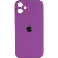 Чохол Silicone Case Square Full Camera Protective (AA) для Apple iPhone 11 (6.1) - Фіолетовий / Grape