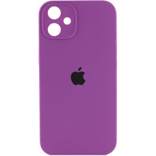 Чехол Silicone Case Square Full Camera Protective (AA) для Apple iPhone 11 (6.1) - Фиолетовый / Grape