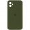 Чехол Silicone Case Square Full Camera Protective (AA) для Apple iPhone 11 (6.1) - Зеленый / Dark Olive