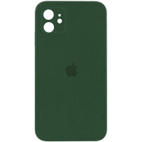 Чехол Silicone Case Square Full Camera Protective (AA) для Apple iPhone 11 (6.1) - Зеленый / Cyprus Green