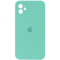 Чехол Silicone Case Square Full Camera Protective (AA) для Apple iPhone 11 (6.1) - Бирюзовый / Turquoise