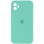 Чехол Silicone Case Square Full Camera Protective (AA) для Apple iPhone 11 (6.1) - Бирюзовый / Turquoise