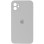 Чохол Silicone Case Square Full Camera Protective (AA) для Apple iPhone 11 (6.1) - Сірий / Light Grey