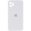 Чохол Silicone Case Square Full Camera Protective (AA) для Apple iPhone 11 Pro Max (6.5) - Білий / White