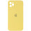 Чехол Silicone Case Square Full Camera Protective (AA) для Apple iPhone 11 Pro Max (6.5) - Желтый / Canary Yellow