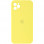 Чехол Silicone Case Square Full Camera Protective (AA) для Apple iPhone 11 Pro Max (6.5) - Желтый / Yellow