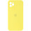 Чохол Silicone Case Square Full Camera Protective (AA) для Apple iPhone 11 Pro Max (6.5) - Жовтий / Yellow