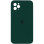 Чехол Silicone Case Square Full Camera Protective (AA) для Apple iPhone 11 Pro Max (6.5) - Зеленый / Dark green