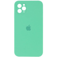 Custodia Silicone Case Square Full Camera Protective (AA) per Apple iPhone 11 Pro Max (6.5) - Verde / Spearmint
