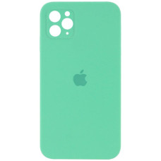 Чохол Silicone Case Square Full Camera Protective (AA) для Apple iPhone 11 Pro Max (6.5) - Зелений / Spearmint