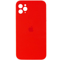 Custodia Silicone Case Square Full Camera Protective (AA) per Apple iPhone 11 Pro Max (6.5) - Rosso / Red