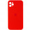 Чехол Silicone Case Square Full Camera Protective (AA) для Apple iPhone 11 Pro Max (6.5) - Красный / Red