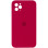Чохол Silicone Case Square Full Camera Protective (AA) для Apple iPhone 11 Pro Max (6.5) - Червоний / Rose Red