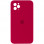 Чехол Silicone Case Square Full Camera Protective (AA) для Apple iPhone 11 Pro Max (6.5) - Красный / Rose Red