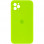 Чехол Silicone Case Square Full Camera Protective (AA) для Apple iPhone 11 Pro Max (6.5) - Салатовый / Neon green