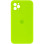 Чохол Silicone Case Square Full Camera Protective (AA) для Apple iPhone 11 Pro Max (6.5) - Салатовий / Neon green