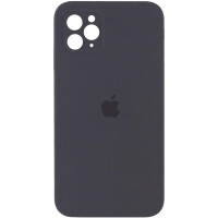 Custodia Silicone Case Square Full Camera Protective (AA) per Apple iPhone 11 Pro Max (6.5) - Grigio / Dark Gray