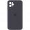 Чохол Silicone Case Square Full Camera Protective (AA) для Apple iPhone 11 Pro Max (6.5) - Сірий / Dark Gray