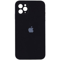 Чехол Silicone Case Square Full Camera Protective (AA) для Apple iPhone 11 Pro Max (6.5) - Черный / Black