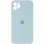 Чохол Silicone Case Square Full Camera Protective (AA) для Apple iPhone 11 Pro Max (6.5) - Бірюзовий / Light Turquoise