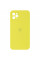 Чехол Silicone Case Square Full Camera Protective (AA) для Apple iPhone 11 Pro Max (6.5) - Желтый / Bright Yellow - фото