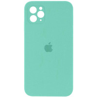 Custodia Silicone Case Square Full Camera Protective (AA) per Apple iPhone 11 Pro Max (6.5) - Turchese / Turquoise
