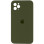 Чохол Silicone Case Square Full Camera Protective (AA) для Apple iPhone 11 Pro Max (6.5) - Зелений / Dark Olive