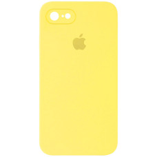 Чехол Silicone Case Square Full Camera Protective (AA) для Apple iPhone 6/6s (4.7) - Желтый / Yellow