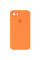 Чохол Silicone Case Square Full Camera Protective (AA) для Apple iPhone 6/6s (4.7) - Помаранчевий / Papaya - фото