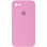 Чехол Silicone Case Square Full Camera Protective (AA) для Apple iPhone 6/6s (4.7) - Розовый / Light pink