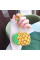 Силиконовый футляр Smile Fruits series для наушников AirPods 1/2 + кольцо - Pineapple