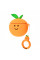 Силіконовий футляр Smile Fruits series для навушників AirPods 1/2 + кільце - orange - фото