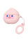 Силиконовый футляр Smile Fruits series для наушников AirPods 1/2 + кольцо - Peach 2 - фото