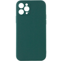 Силиконовый чехол Candy Full Camera для Apple iPhone 12 Pro (6.1) - Зеленый / Forest green