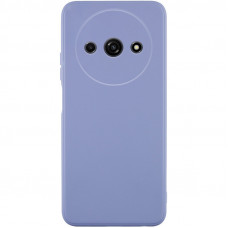 Силиконовый чехол Candy Full Camera для Xiaomi Redmi A3 - Голубой / Mist blue