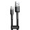 Дата кабель Baseus Cafule USB to MicroUSB Cable 1.5A (2m) (CAMKLF-C) Сірий / Чорний