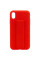 Чехол Silicone Case Hand Holder для Apple iPhone XS Max (6.5) - Красный / Red - фото