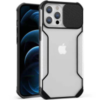 Чехол Camshield matte Ease TPU со шторкой для Apple iPhone 12 Pro / 12 (6.1) - Черный