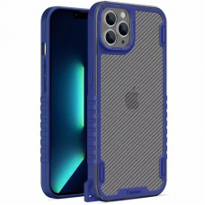 Чехол TPU+PC TRAVEL Carbon для Apple iPhone 12 Pro (6.1) - Синий