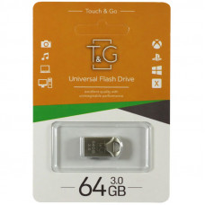 Флеш-драйв USB 3.0 Flash Drive T&G 106 Metal Series 64GB - Срібний