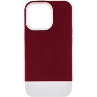 Чохол TPU+PC Bichromatic для Apple iPhone 13 Pro Max (6.7) - Wine / White