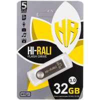 Флеш-накопитель Hi-Rali Shuttle USB 3.0 Серебряная серия — 32GB Серебряный